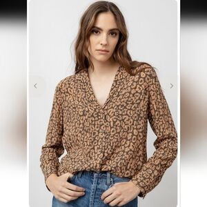 RAILS REBEL SHIRT - BATIK CHEETAH SZ XL